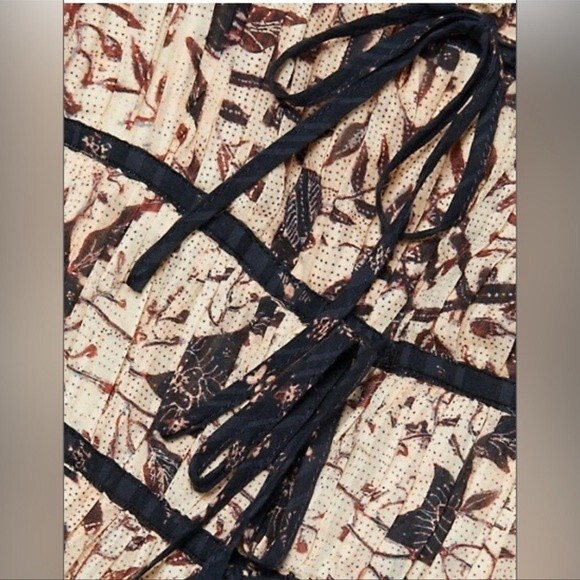 ULLA JOHNSON Indah Tie-Shoulder Printed Midi Dress NWT Sz 8 - Picture 6 of 10